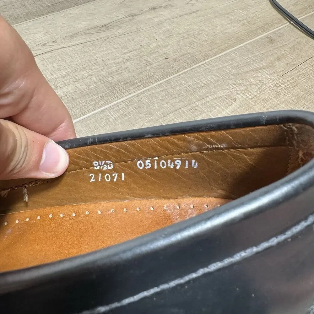 Sebago Mens 8.5 Classic Penny Loafer Black Leather Handsewn Luxury Goodyear Welt